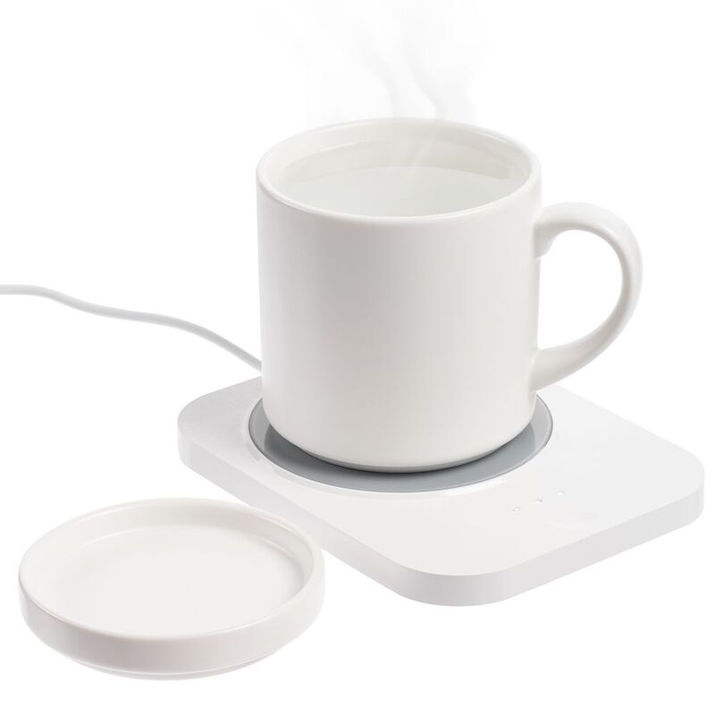 Кружка с подогревом и беспроводной зарядкой dualBase plus, белая арт.15783.60