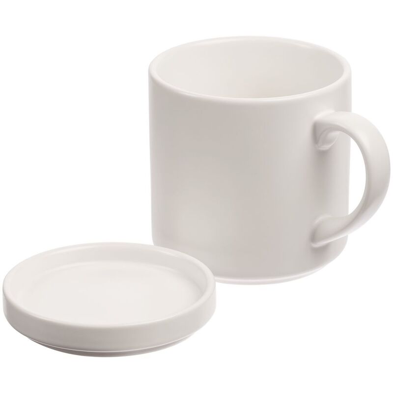 Кружка с подогревом и беспроводной зарядкой dualBase plus, белая арт.15783.60