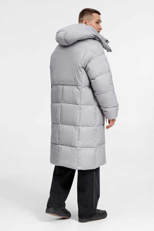 Пуховик унисекс Kapsula, серый арт.15790.10