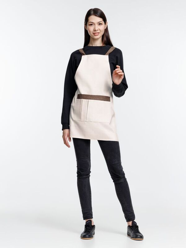 Фартук Settle In, светло-бежевый (молочный) арт.15784.00