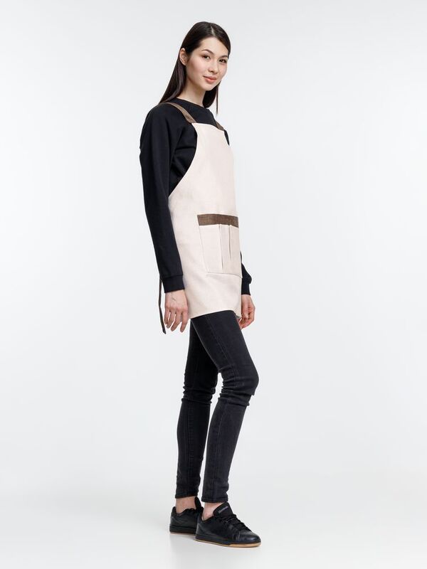 Фартук Settle In, светло-бежевый (молочный) арт.15784.00