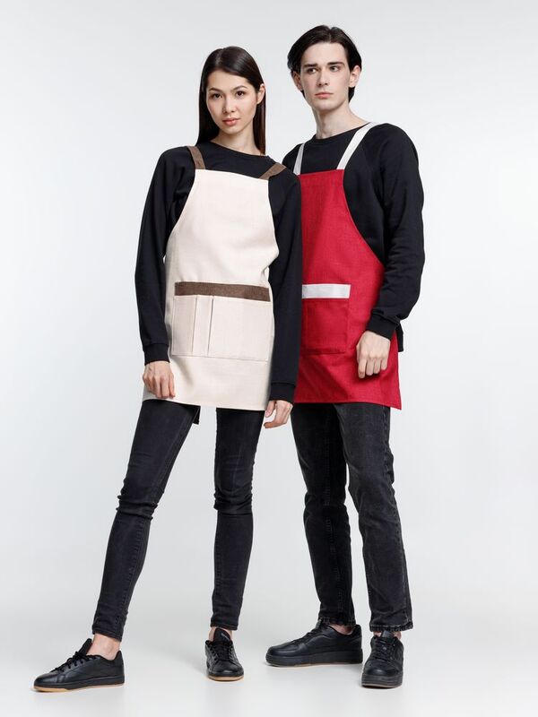 Фартук Settle In, светло-бежевый (молочный) арт.15784.00