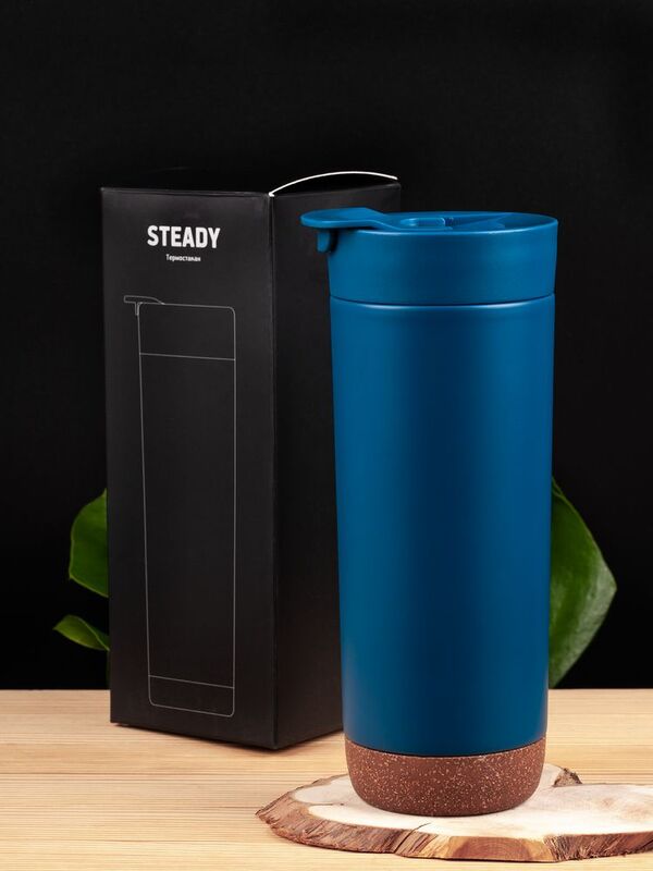 Термостакан Steady, синий арт.13556.40