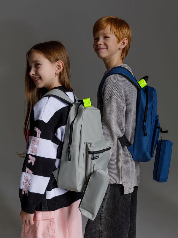 Детский рюкзак Base Kids с пеналом, темно-синий арт.23104.44