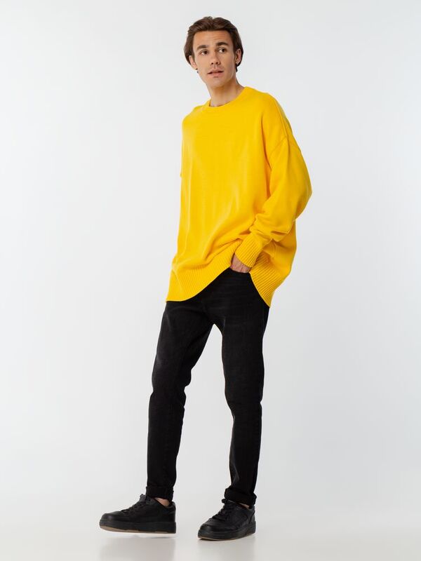 Джемпер оверсайз унисекс Stated в сумке, желтый арт.16760.80