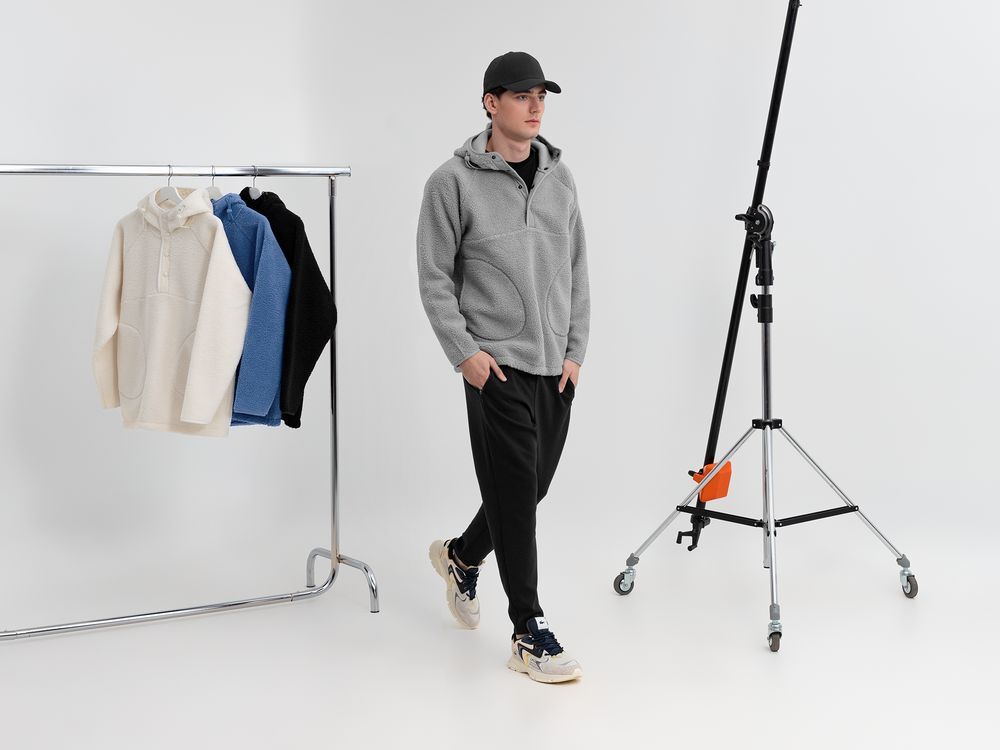 Анорак унисекс Oblako, светло-серый арт.20420.10