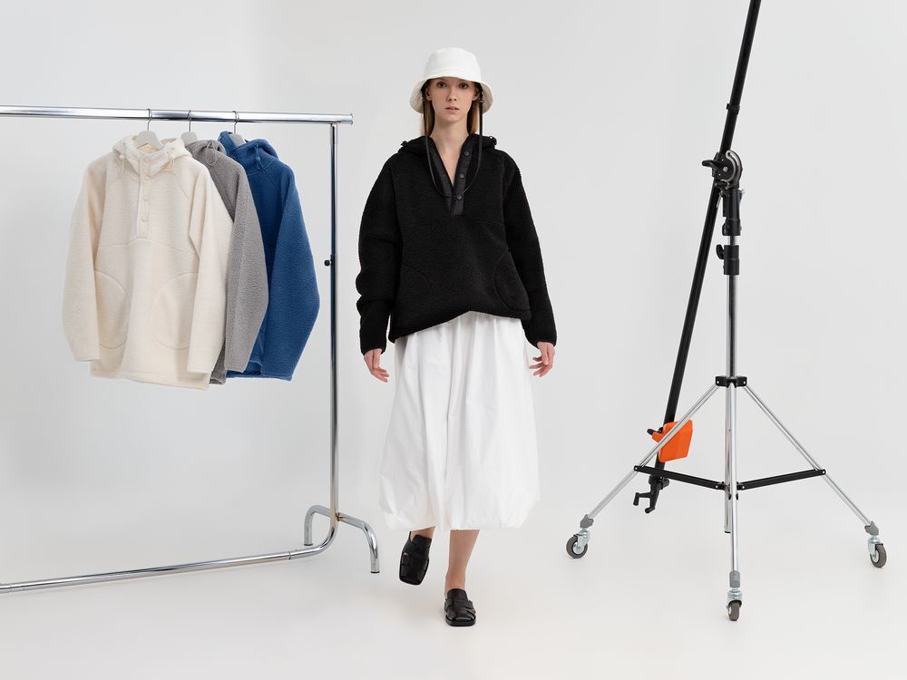 Анорак унисекс Oblako, черный арт.20420.30