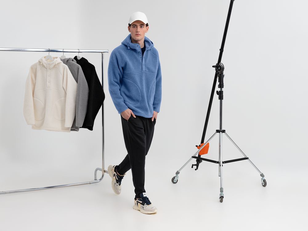 Анорак унисекс Oblako, голубой арт.20420.14