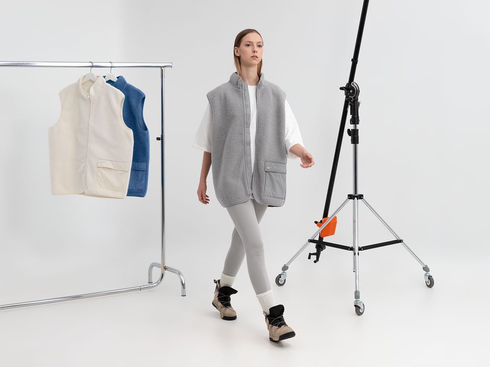 Жилет унисекс Oblako, светло-серый арт.20421.10