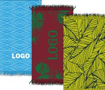 Плед с бахромой на заказ Tricksy Net, 2 цвета, S, полушерсть арт.18243.02