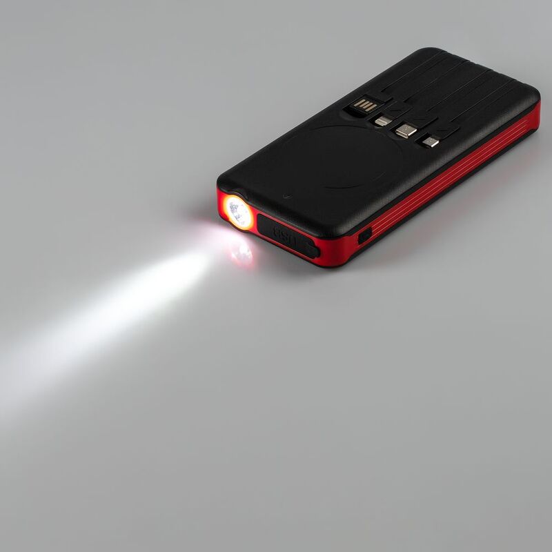 Аккумулятор с беспроводной зарядкой Holiday Maker Wireless, 10000 мАч, красный арт.24979.50