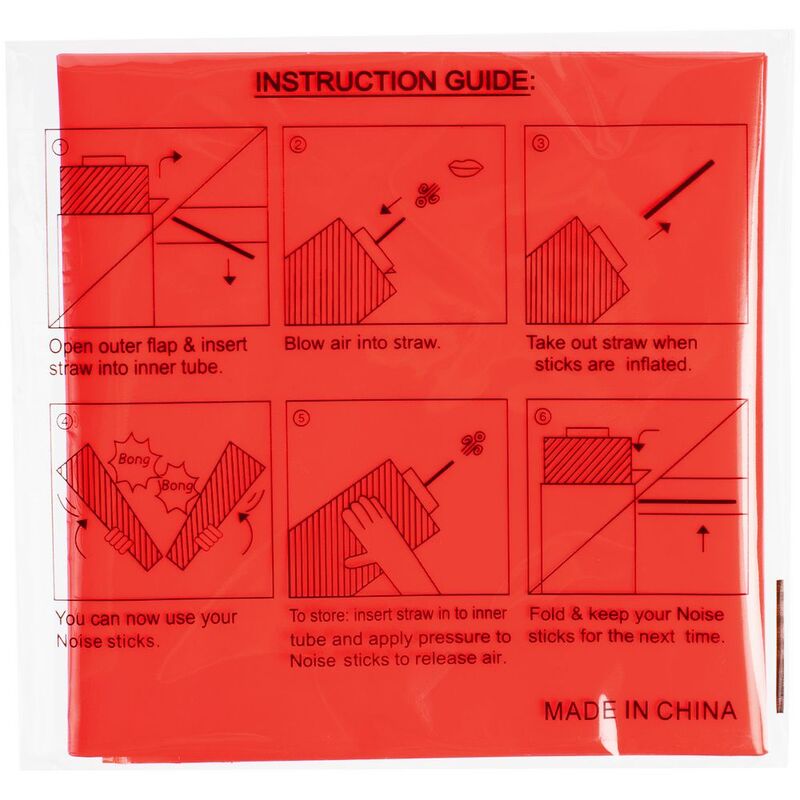 Палки-стучалки для болельщиков &laquo;Пошумим&raquo;, красные арт.16283.50