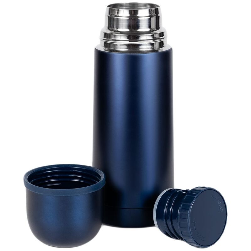 Термос Relaxika 350, темно-синий арт.13175.43