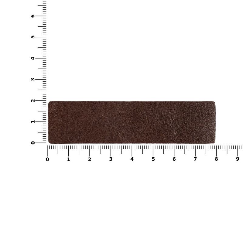 Лейбл кожаный Pasek, S, коричневый арт.16233.59