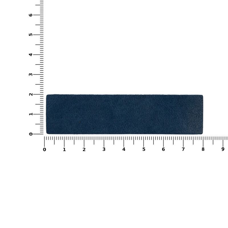 Лейбл кожаный Pasek, S, синий арт.16233.44