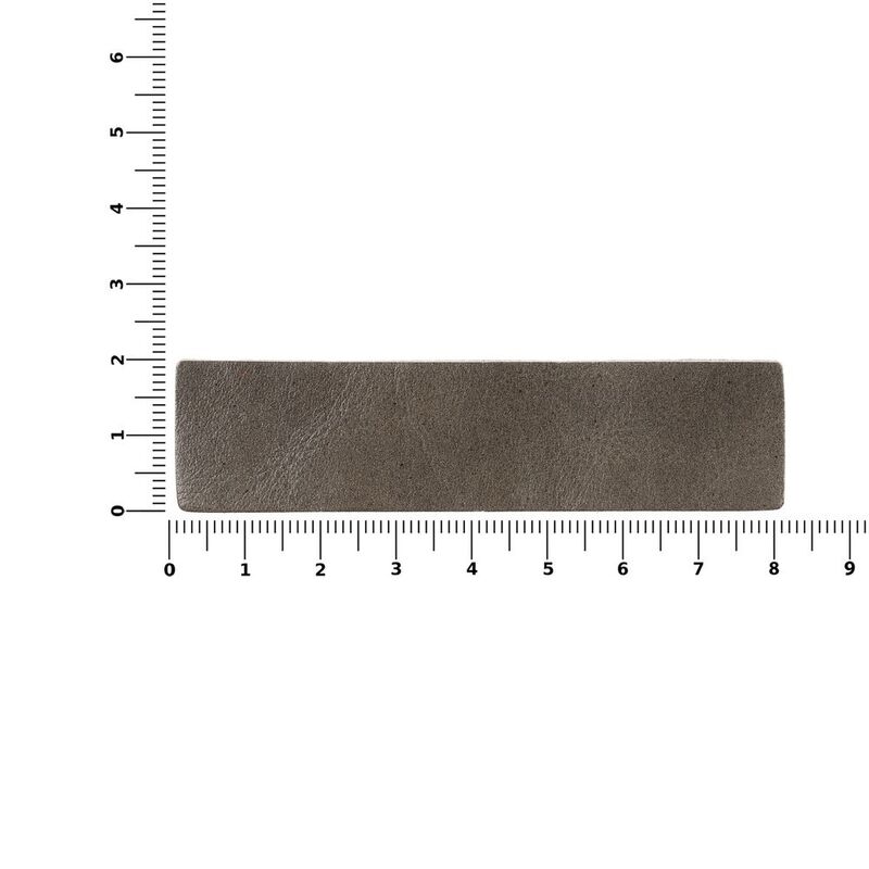 Лейбл кожаный Pasek, S, серый арт.16233.10