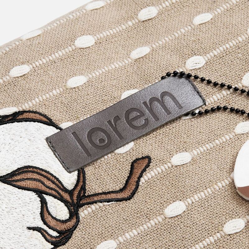 Лейбл кожаный Pasek, S, серый арт.16233.10