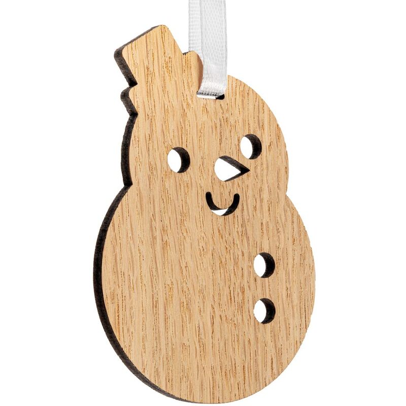 Деревянная подвеска Christmate, снеговик арт.20225.02