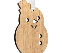 Деревянная подвеска Christmate, снеговик арт.20225.02