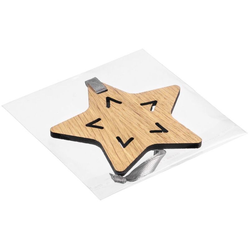 Деревянная подвеска Christmate, звезда арт.20225.05