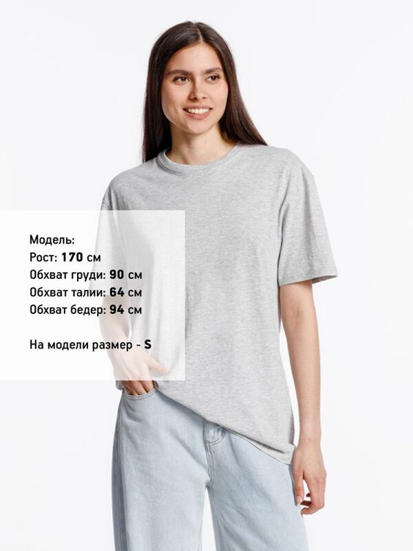 Футболка унисекс Streetwise, серый меланж арт.16410.11