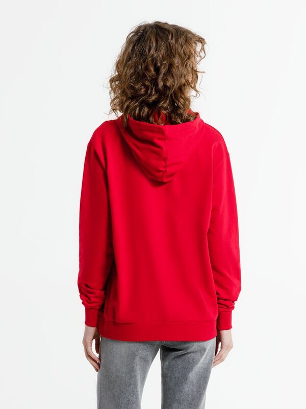 Худи унисекс Westray, красное арт.16411.50