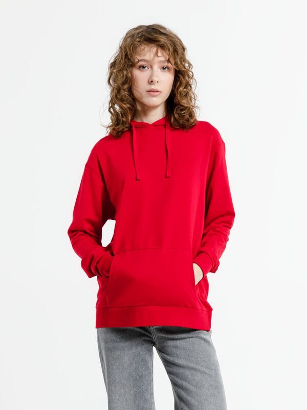 Худи унисекс Westray, красное арт.16411.50