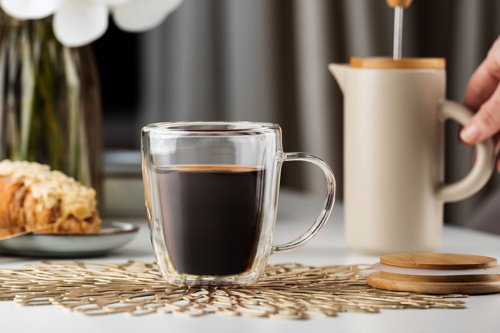 Кружка с двойными стенками Kupla с бамбуковой крышкой арт.15977.00