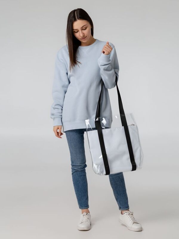 Шопер Clarity с серым органайзером, прозрачный арт.14023.10