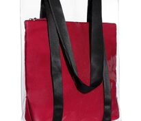 Шопер Clarity с красным органайзером, прозрачный арт.14023.50