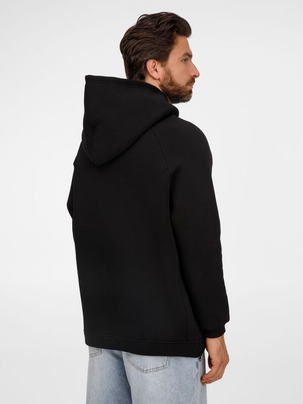 Худи унисекс оверсайз Easy Street, черное арт.19155.30