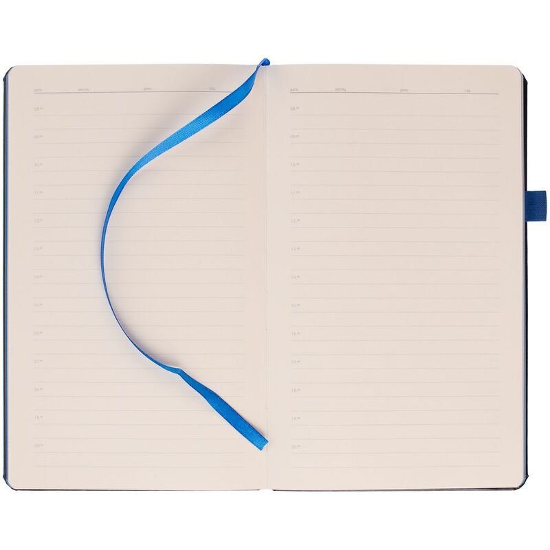 Ежедневник Ton Black, недатированный, черный с синий арт.19195.34