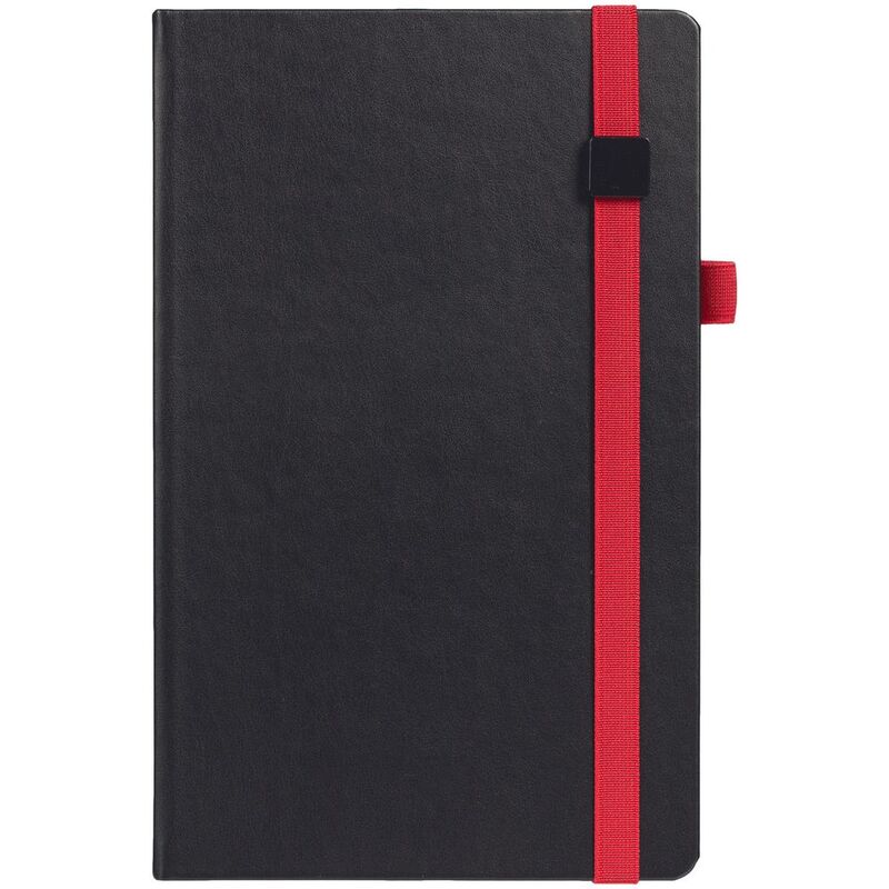 Ежедневник Ton Black, недатированный, черный с красным арт.19195.35