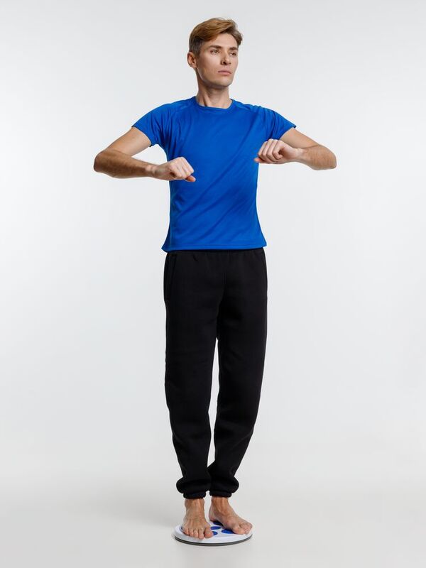 Диск здоровья вращающийся SpinTeam, белый с синим арт.16328.64