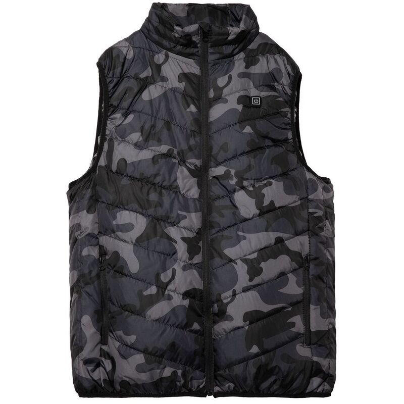 Жилет с подогревом Thermalli Valmorel, серый камуфляж арт.16333.11