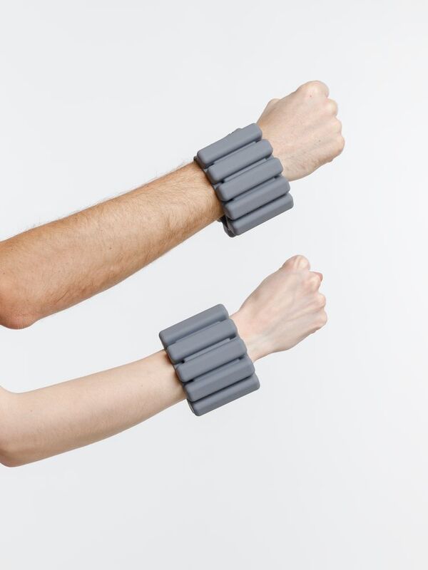 Силиконовые утяжелители Hard Work, серые арт.18268.10