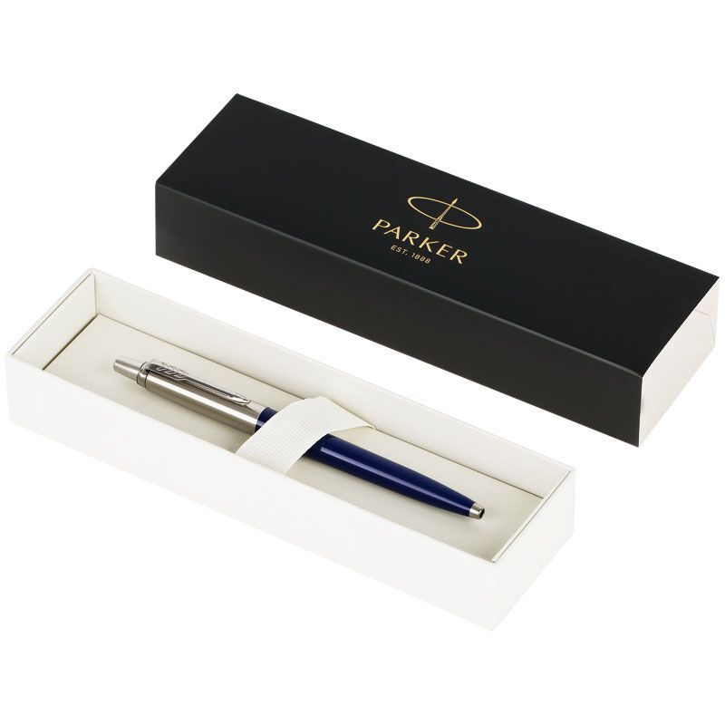 Ручка шариковая Parker Jotter Originals Navy Blue Chrome CT, темно-синяя арт.16606.40