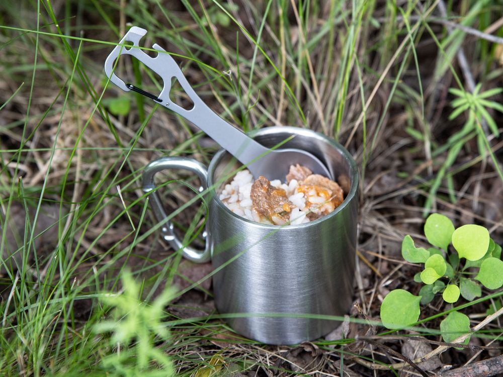 Походный столовый прибор Twin Win, стальной арт.17742.10