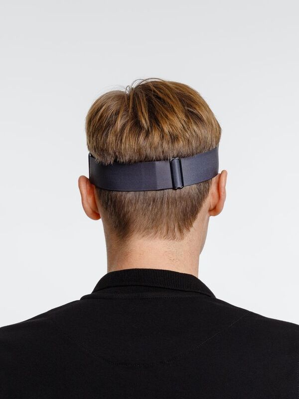 Козырек Grand Slam, темно-серый с синим арт.16937.14