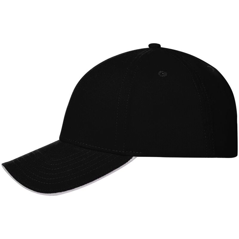 Бейсболка Spiker, черная с белым арт.16939.36