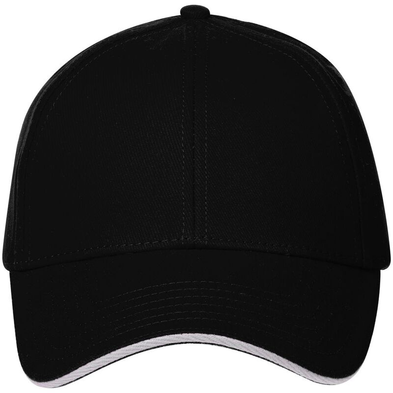 Бейсболка Spiker, черная с белым арт.16939.36