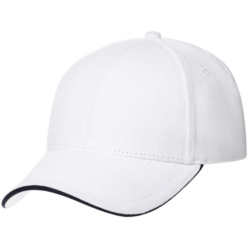 Бейсболка Spiker, белая с темно-синим арт.16939.64