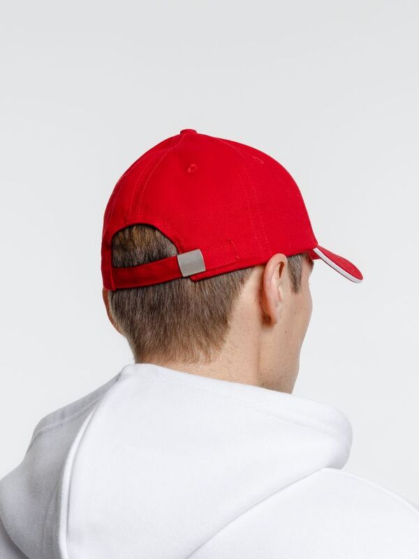 Бейсболка Spiker, красная с белым арт.16939.56