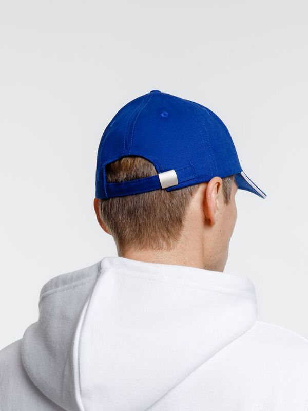 Бейсболка Spiker, ярко-синяя с белым арт.16939.46
