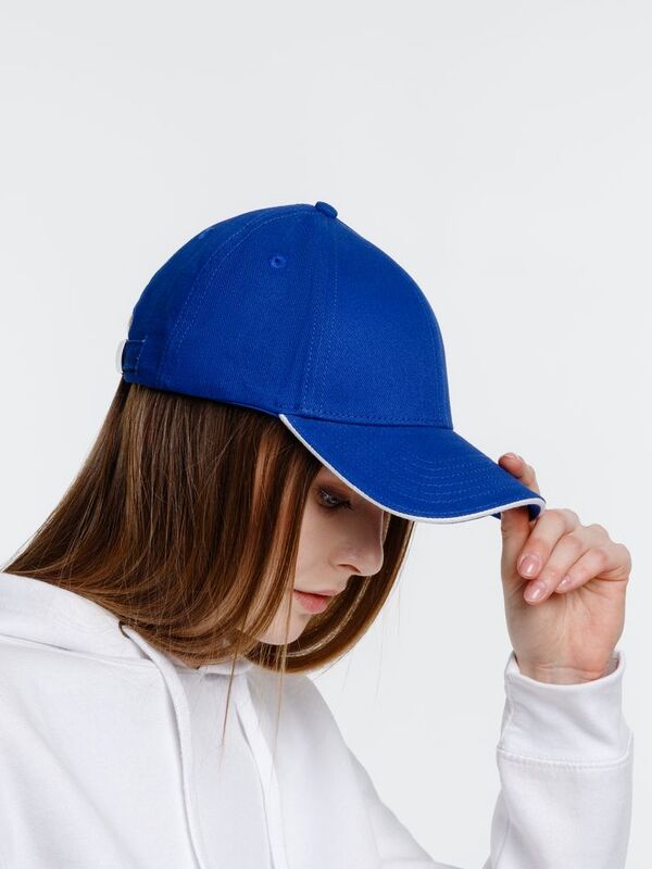 Бейсболка Spiker, ярко-синяя с белым арт.16939.46