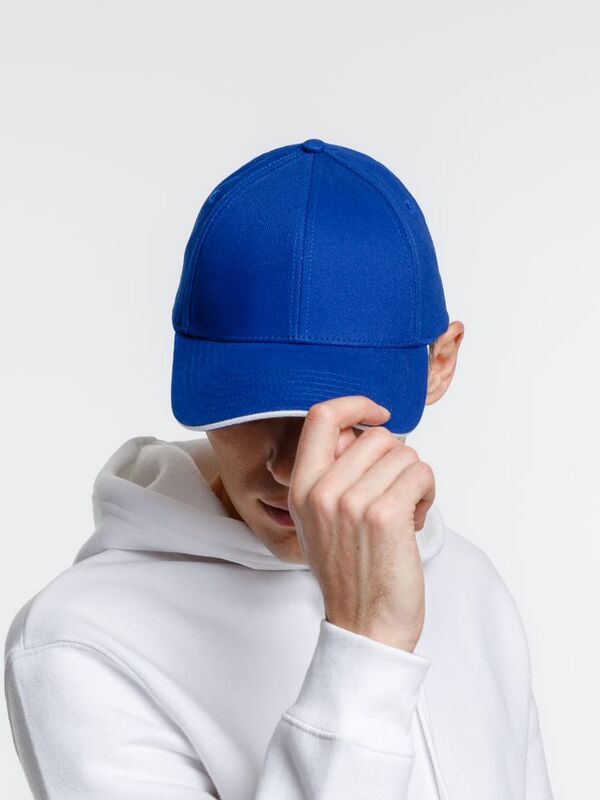 Бейсболка Spiker, ярко-синяя с белым арт.16939.46