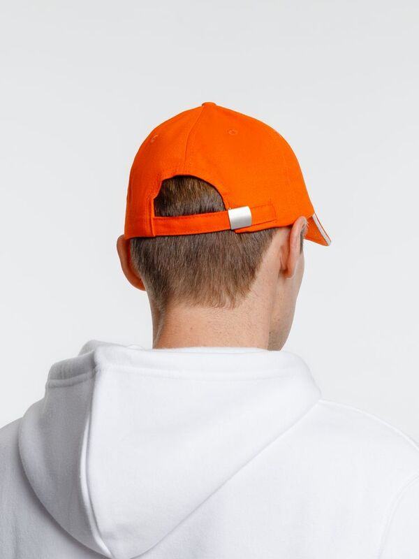 Бейсболка Spiker, оранжевая с белым арт.16939.26