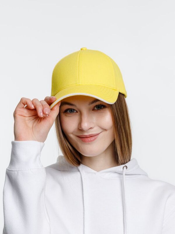 Бейсболка Spiker, желтая с белым арт.16939.86
