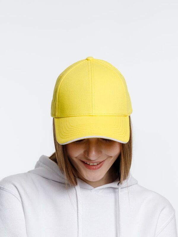 Бейсболка Spiker, желтая с белым арт.16939.86