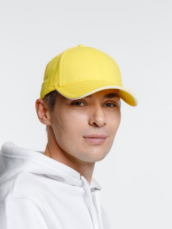 Бейсболка Spiker, желтая с белым арт.16939.86